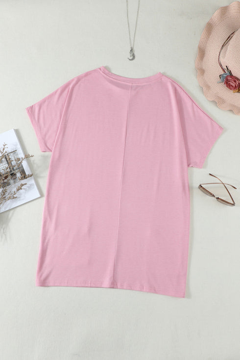 Casual Oversize T-Shirt With Pockets
